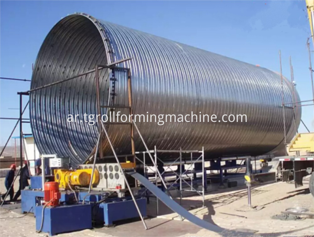 Metal Corrugated Culvert Pipe Machine